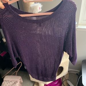 Express sparkly purple blouse